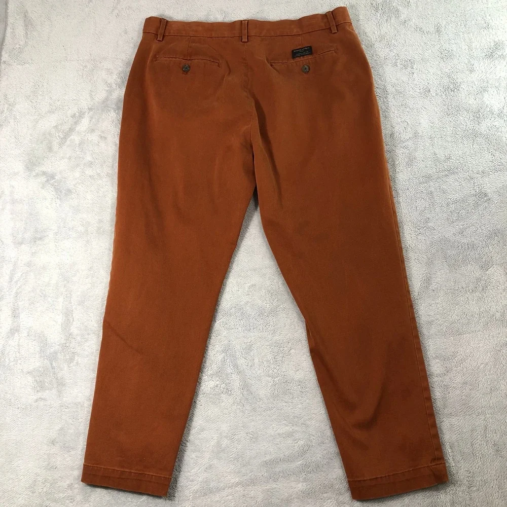 Banana Republic Pants Mens 36x30 Orange Mason Athletic Tapered Fit Chino (36x27)